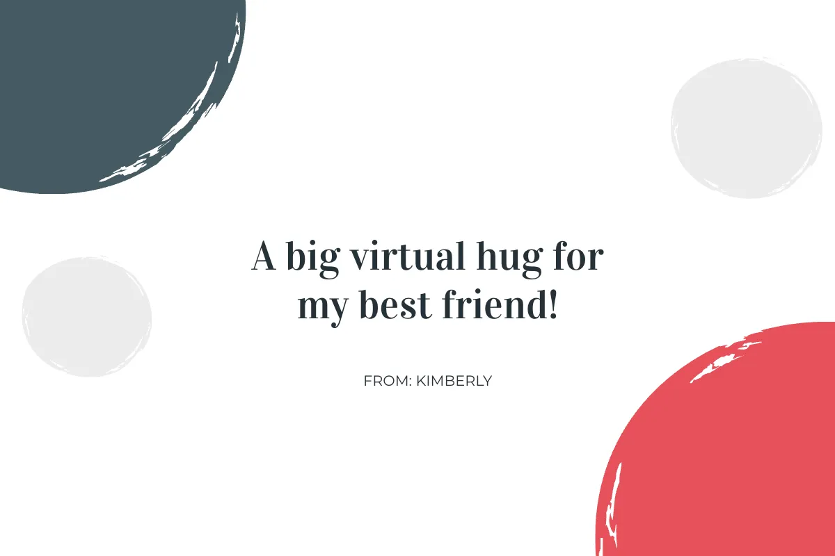 Free Big Hug Card Template to Edit Online