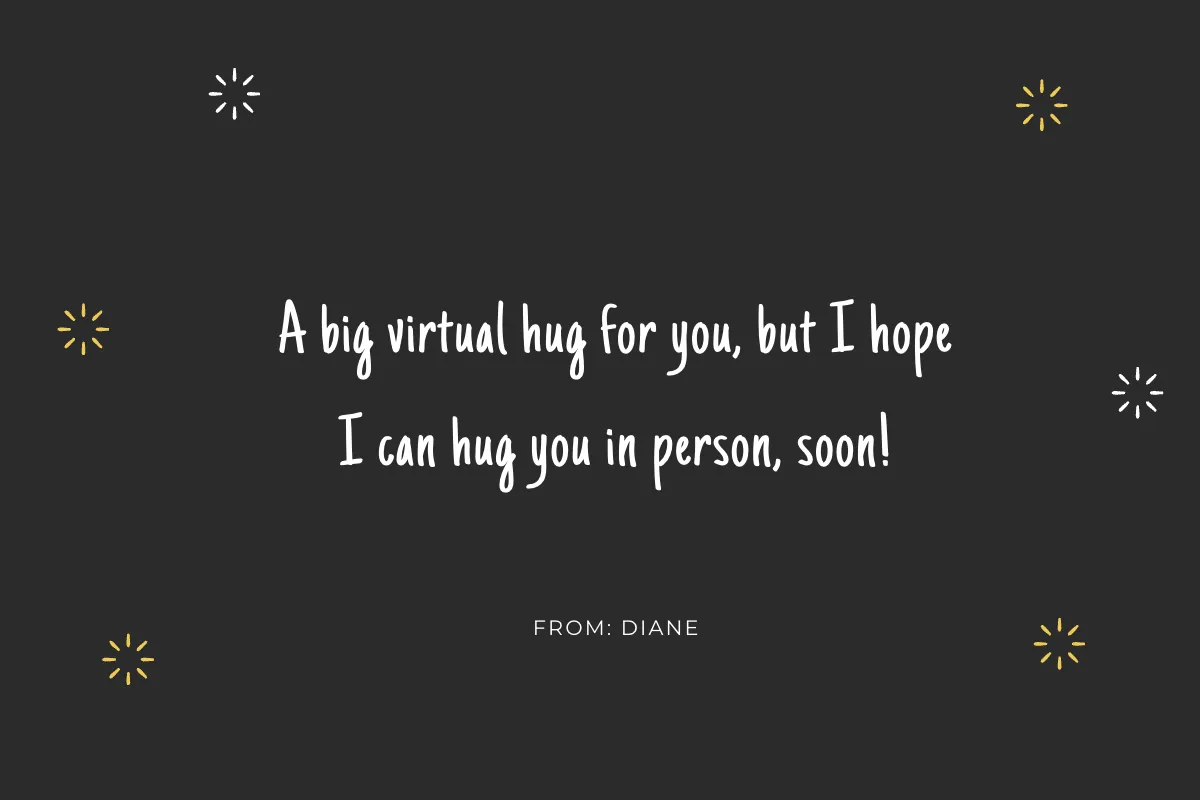 Free Digital Hug Card Template to Edit Online