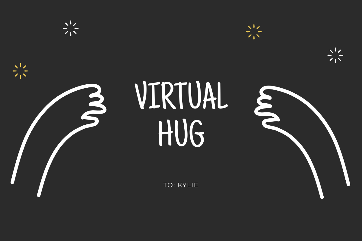 Digital Hug Card Template