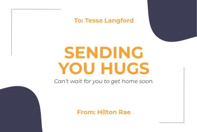Free Miss You Card Template to Edit Online