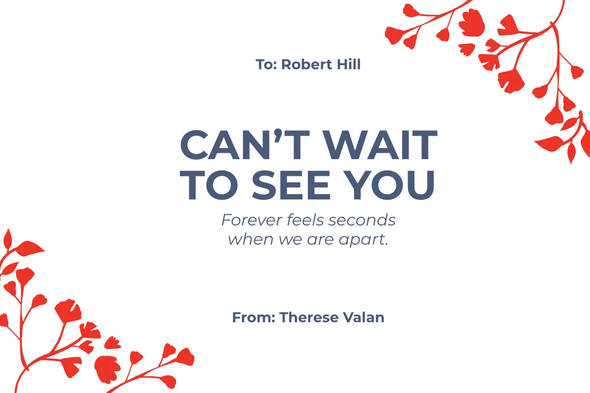 Free Floral Miss You Card Template to Edit Online