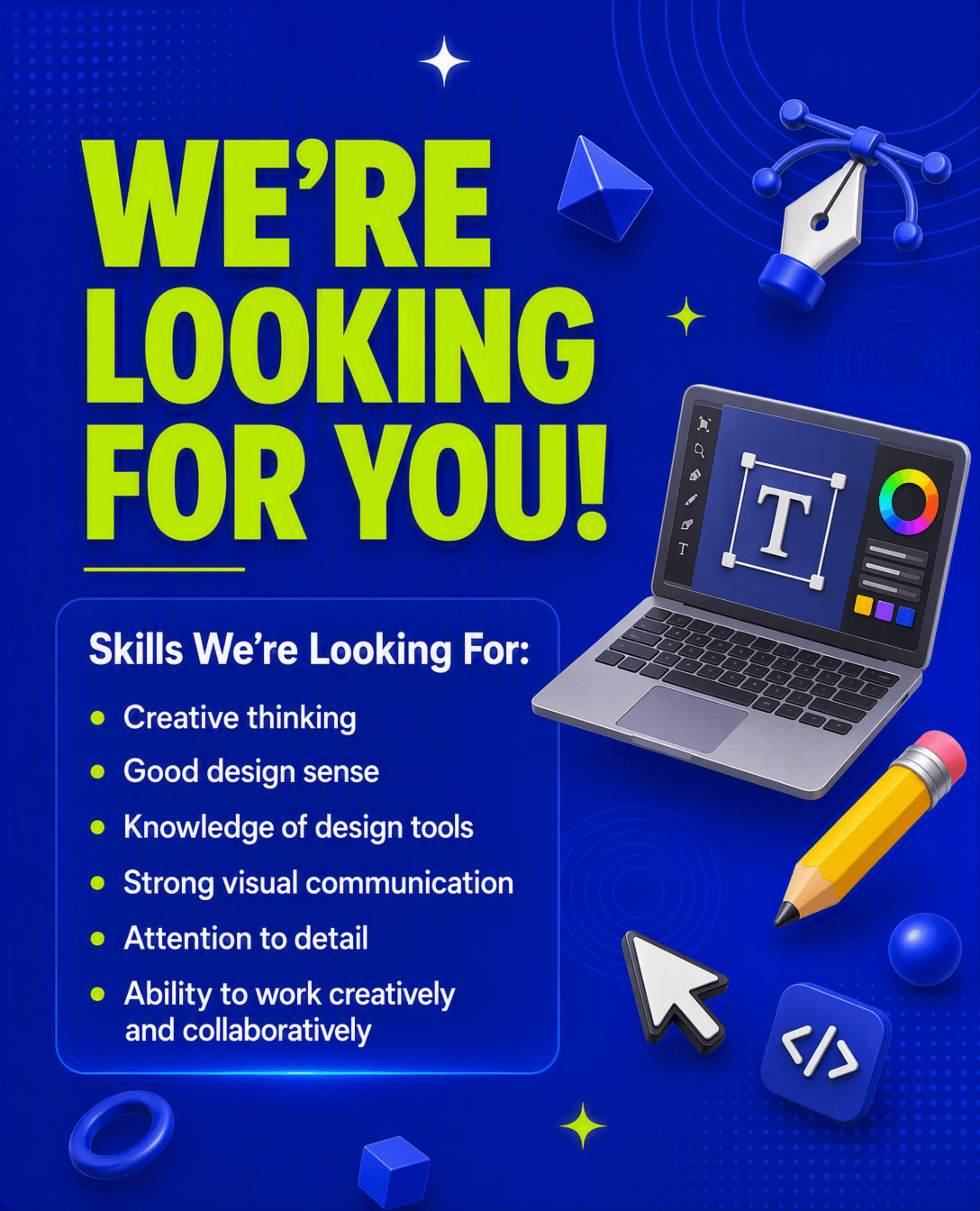 Free We Are Hiring Instagram Carousel Ad Template to Edit Online