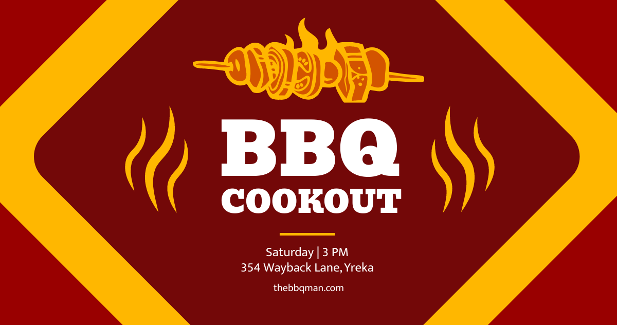 Free BBQ Cookout Facebook Post Template