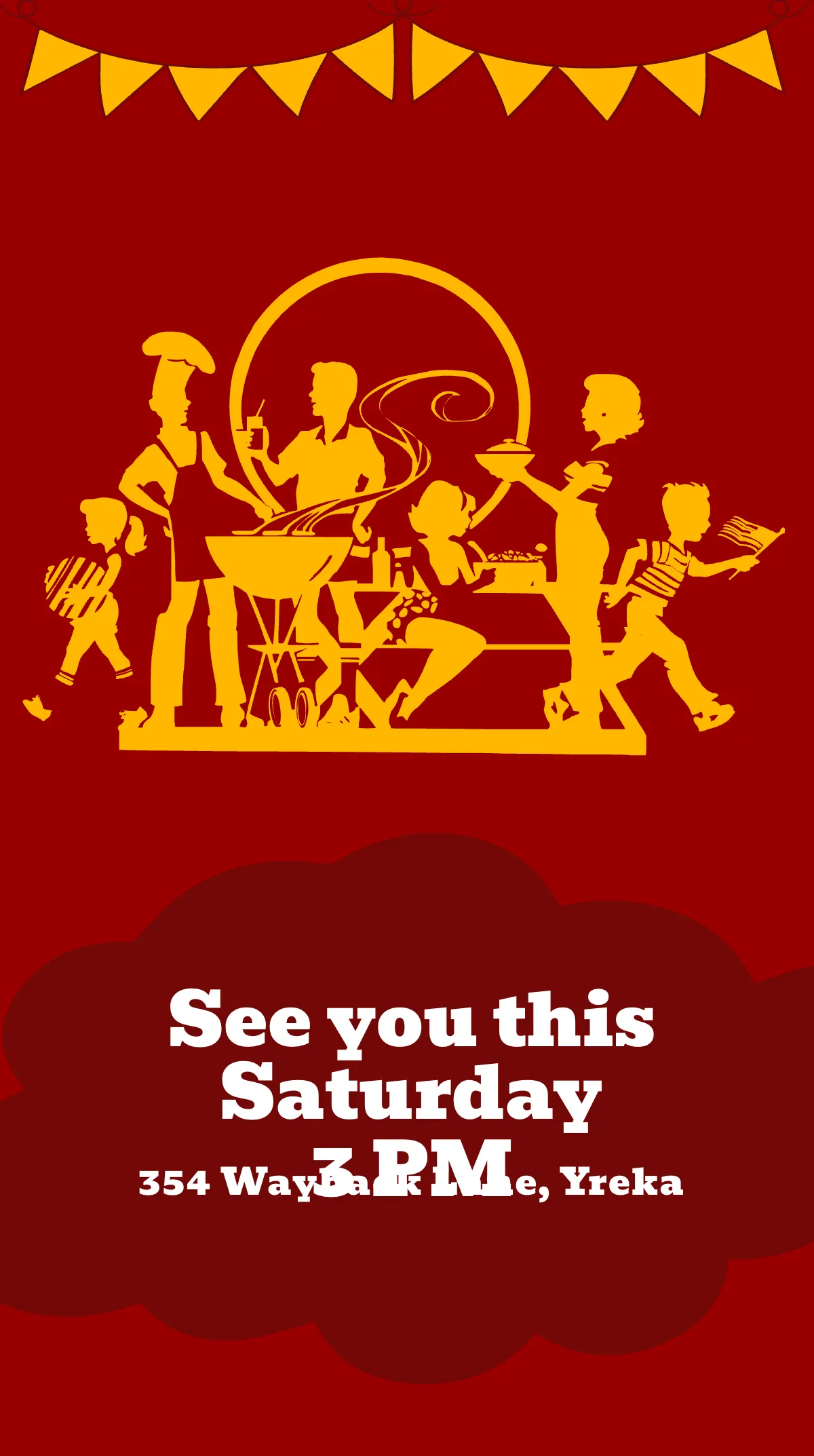 Free BBQ Cookout Instagram Story Template to Edit Online