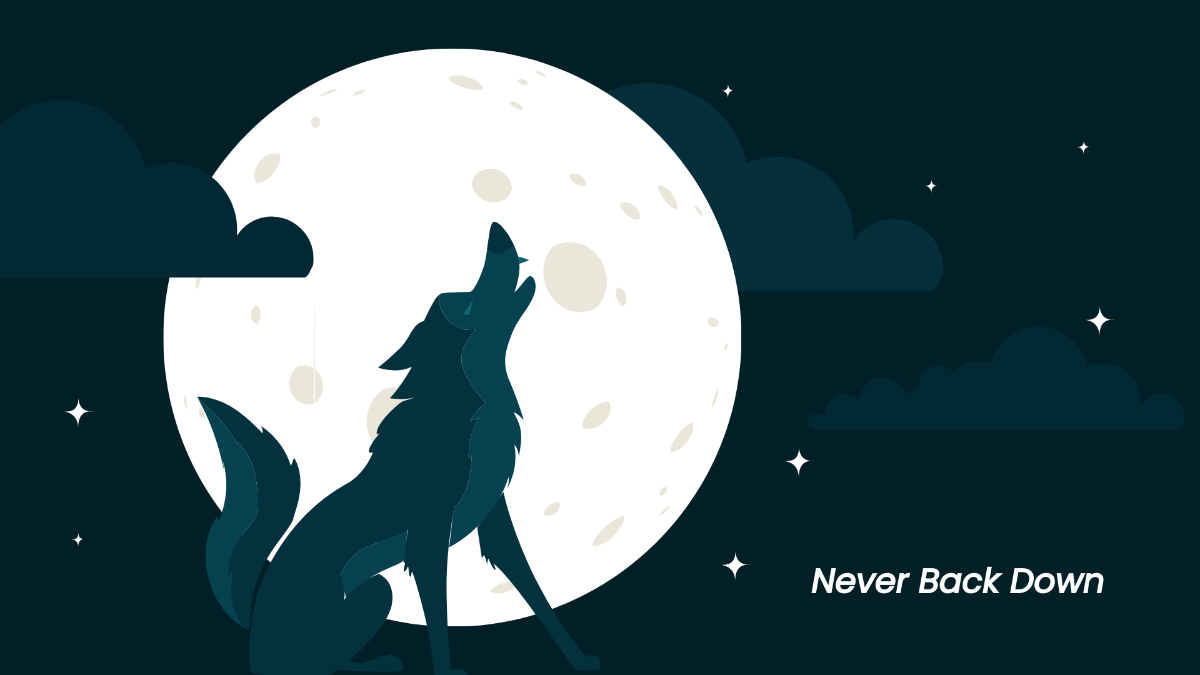 Free Lone Wolf Wallpaper Template