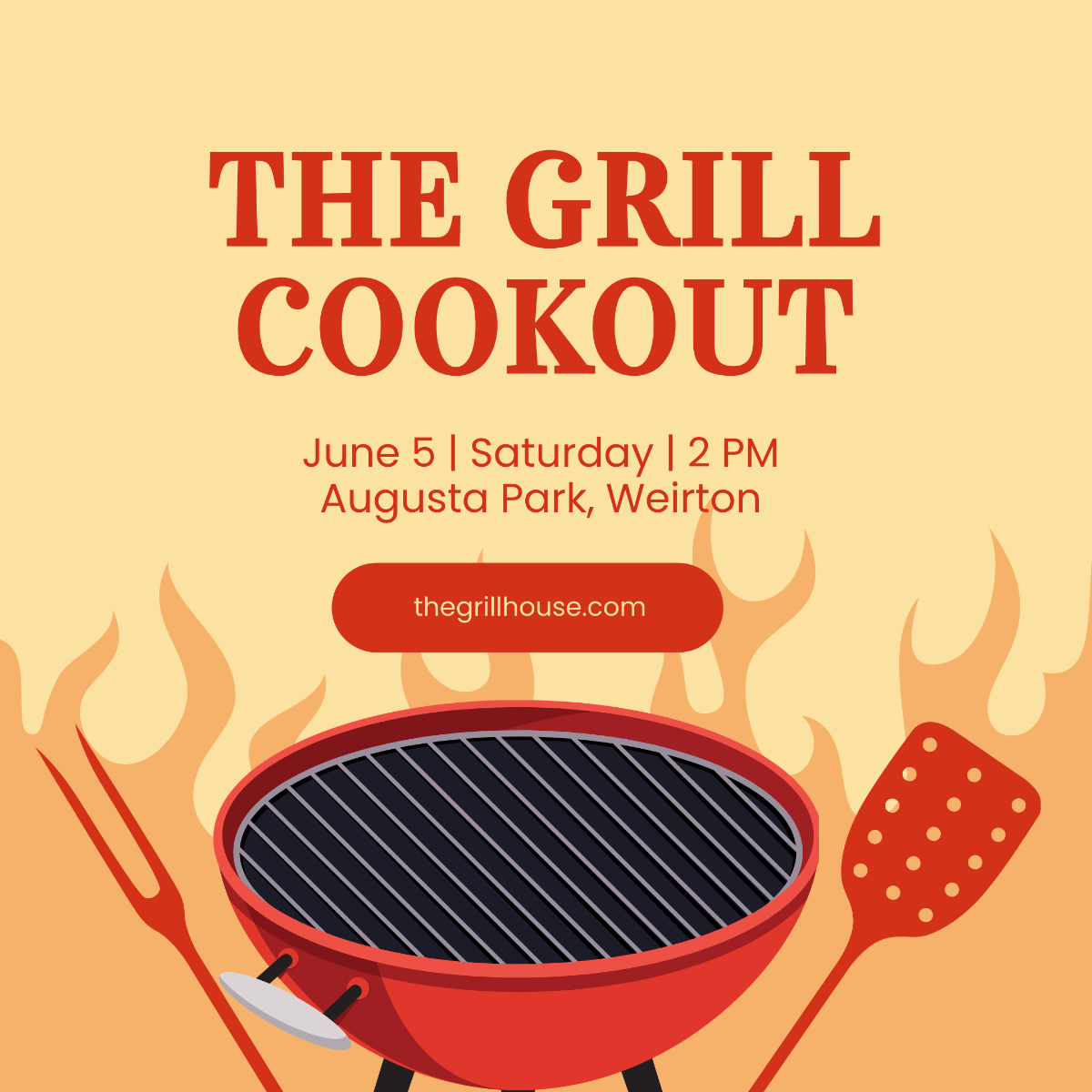 Free Grill Cookout Instagram Post Template