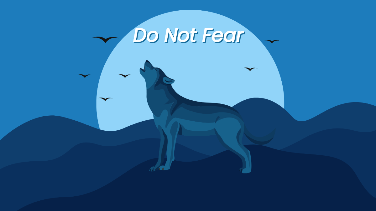 Free Cool Wolf Wallpaper Template