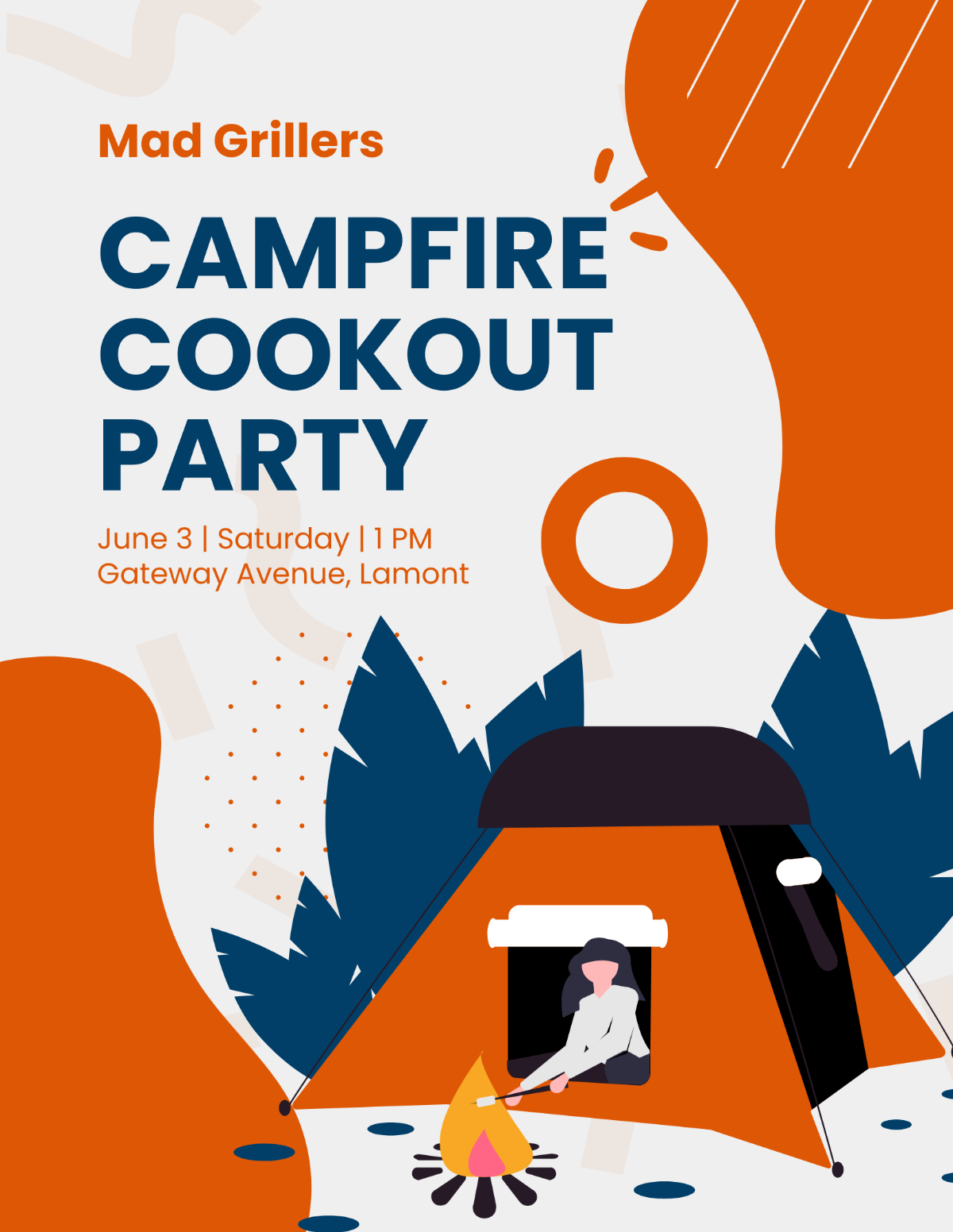 Cookout Party  Flyer Template