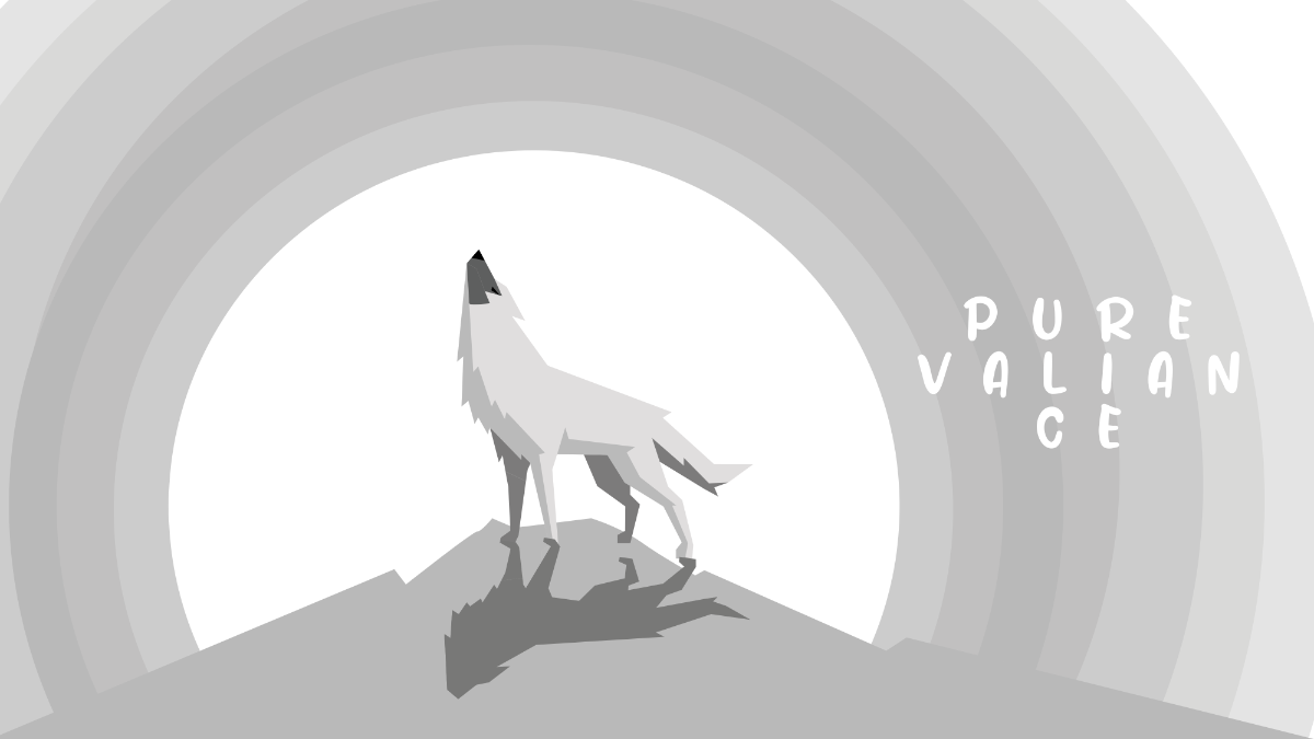 Free White Wolf Wallpaper Template