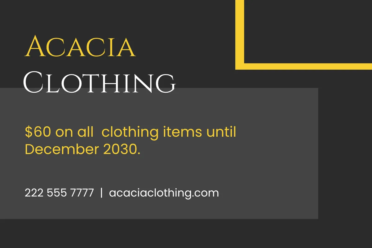 Free Half Fold Gift Card Template to Edit Online