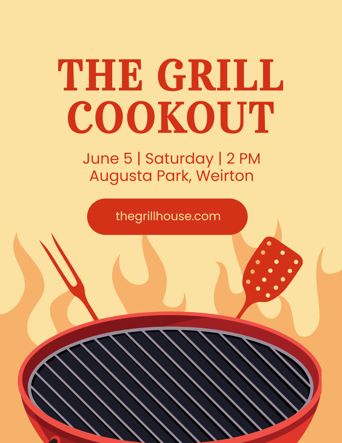 Grill Cookout Flyer Template