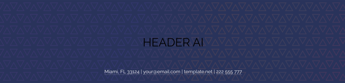 Free Header AI Template