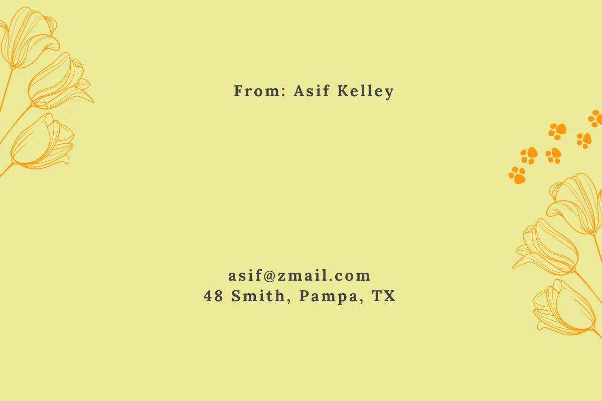Free Floral Loss Of Pet Card Template to Edit Online