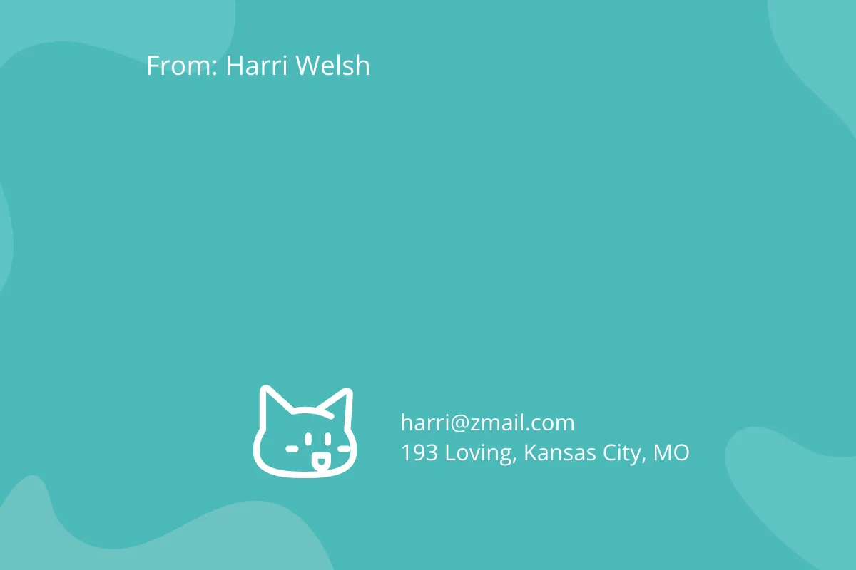 Free Loss of Pet Cat Card Template to Edit Online