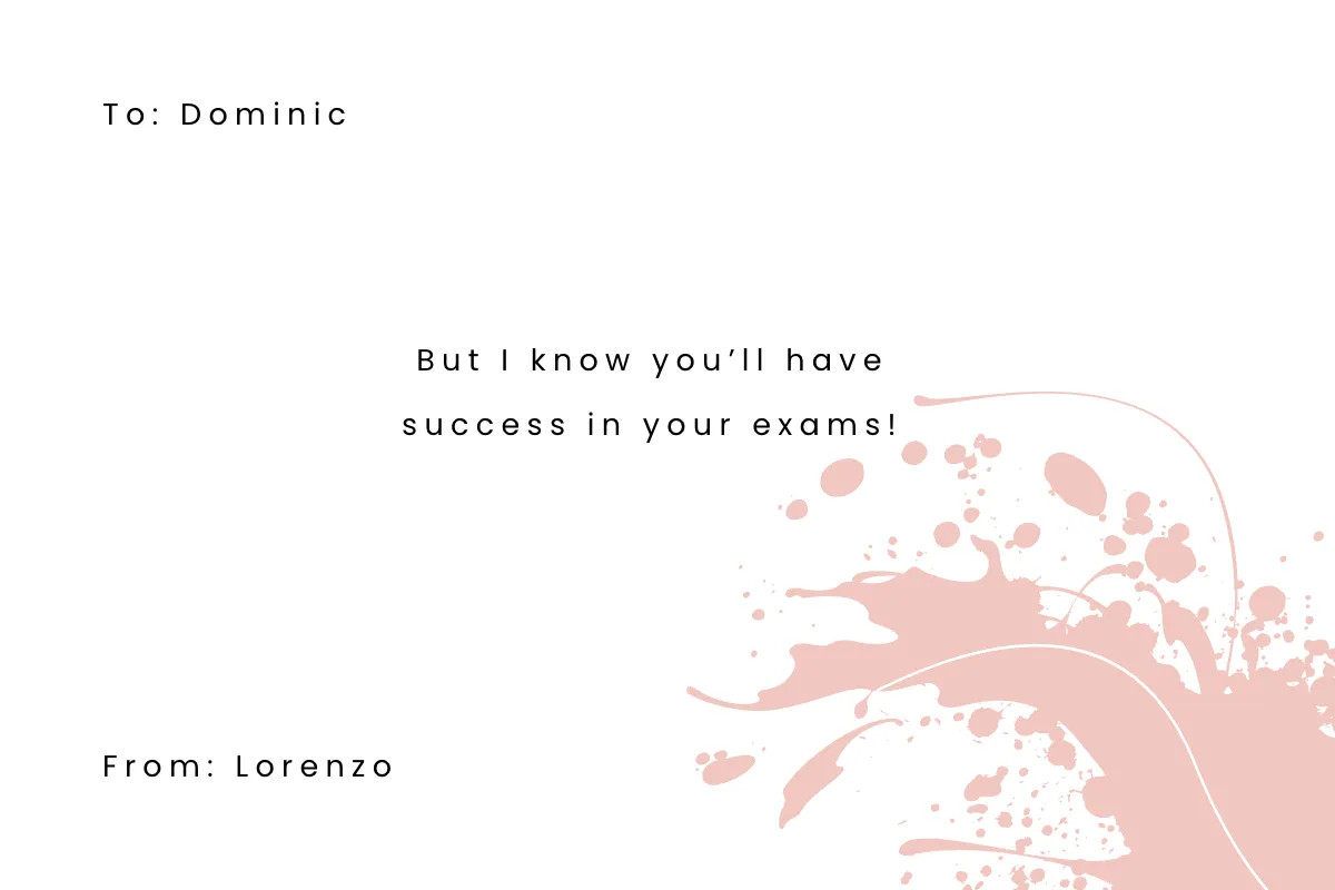 Free Good Luck With Exam Card Template to Edit Online