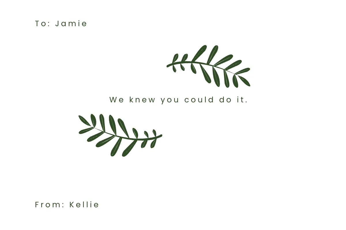 Free Exam Success Card Template to Edit Online