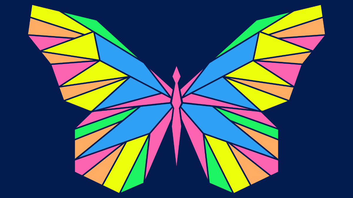 Free Abstract Butterfly Background Template
