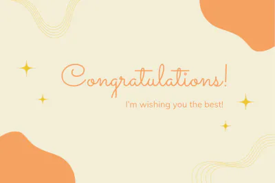 Free Creative Anytime Congratulations Card Template to Edit Online