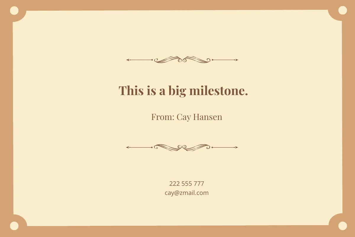 Free Classic Anytime Congratulations Card Template to Edit Online