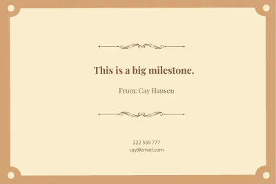 Free Classic Anytime Congratulations Card Template to Edit Online