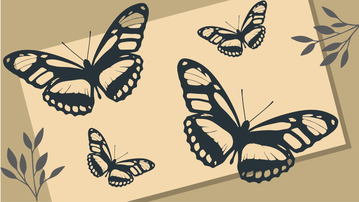Free Pretty Butterfly Background Template