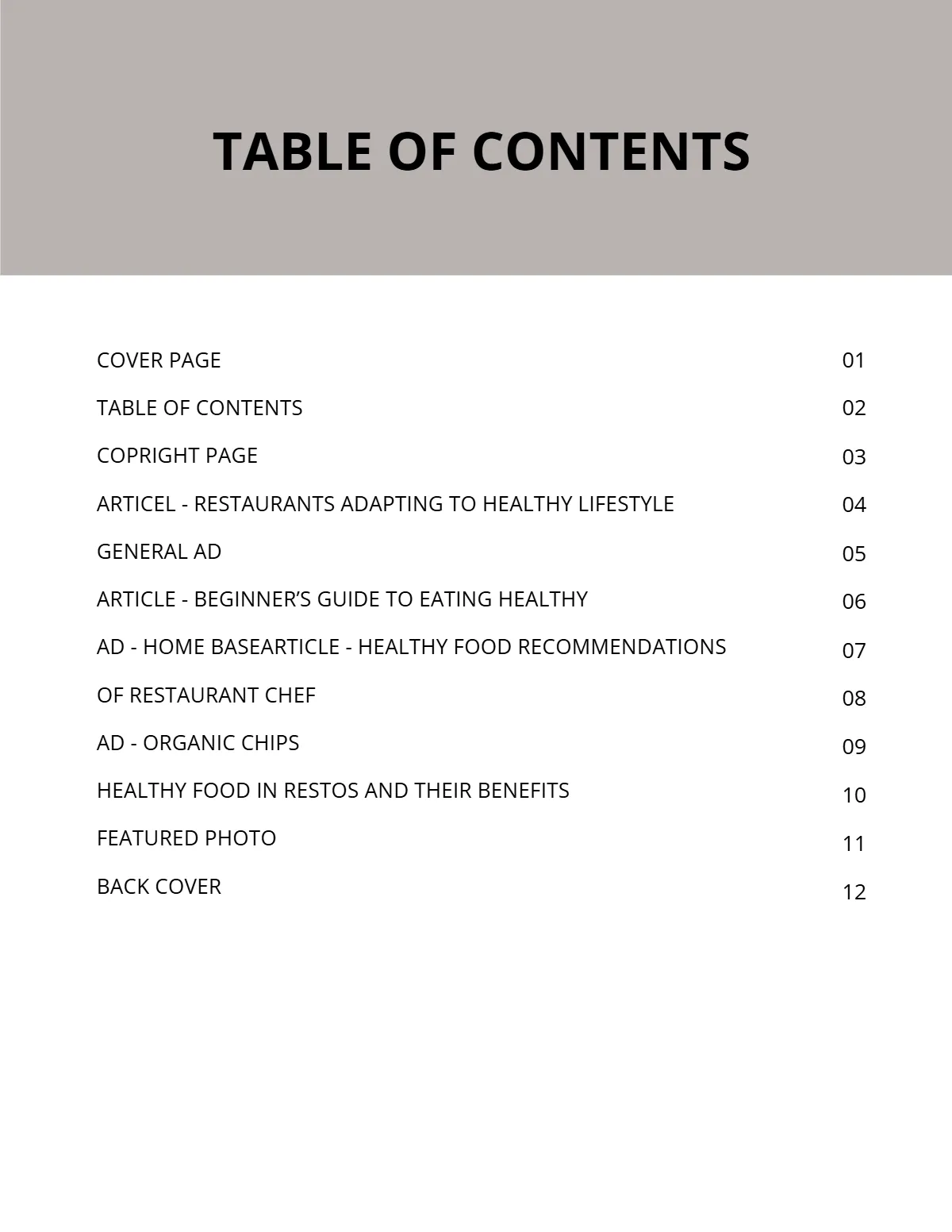 Free Restaurant eBook Template to Edit Online