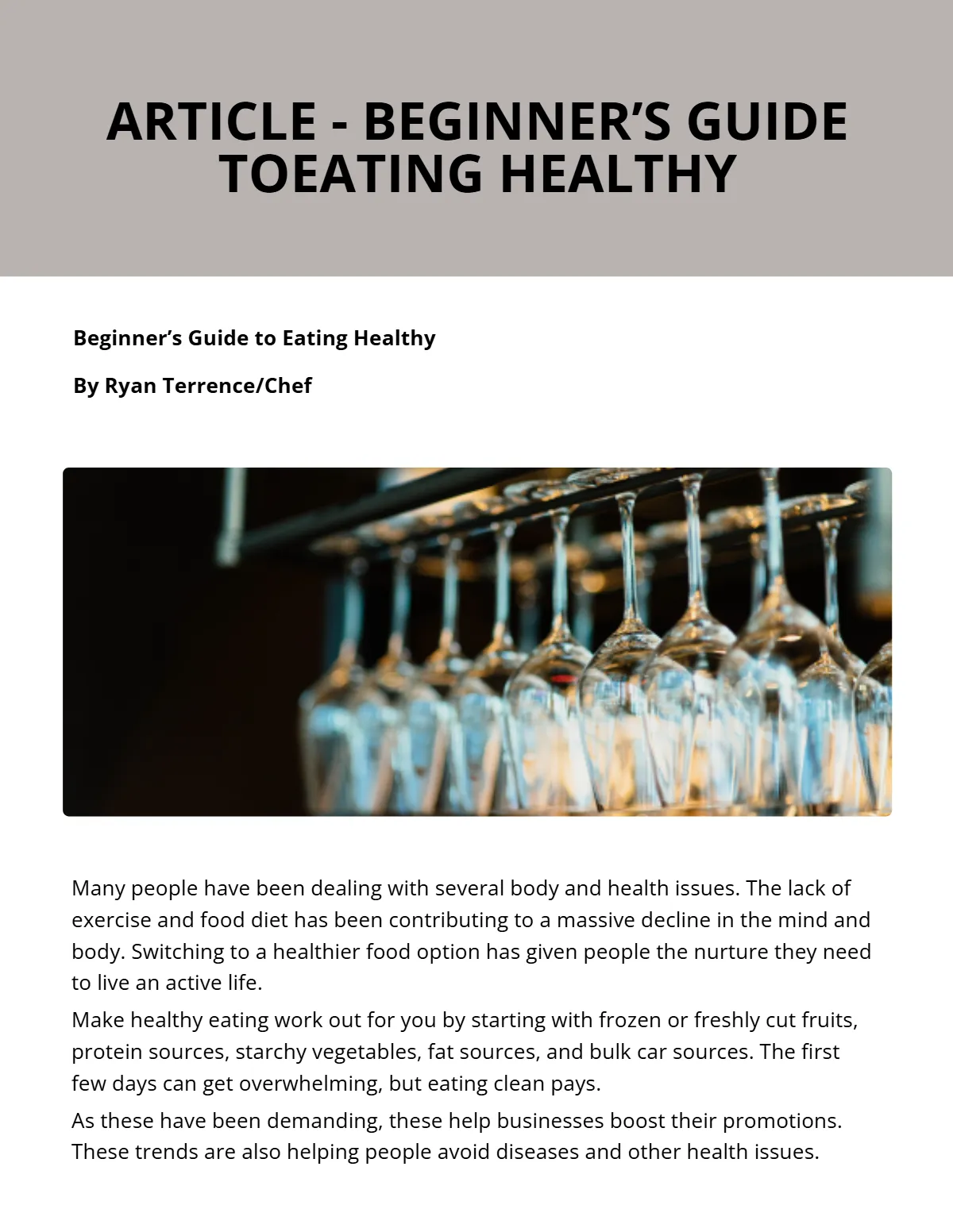 Free Restaurant eBook Template to Edit Online