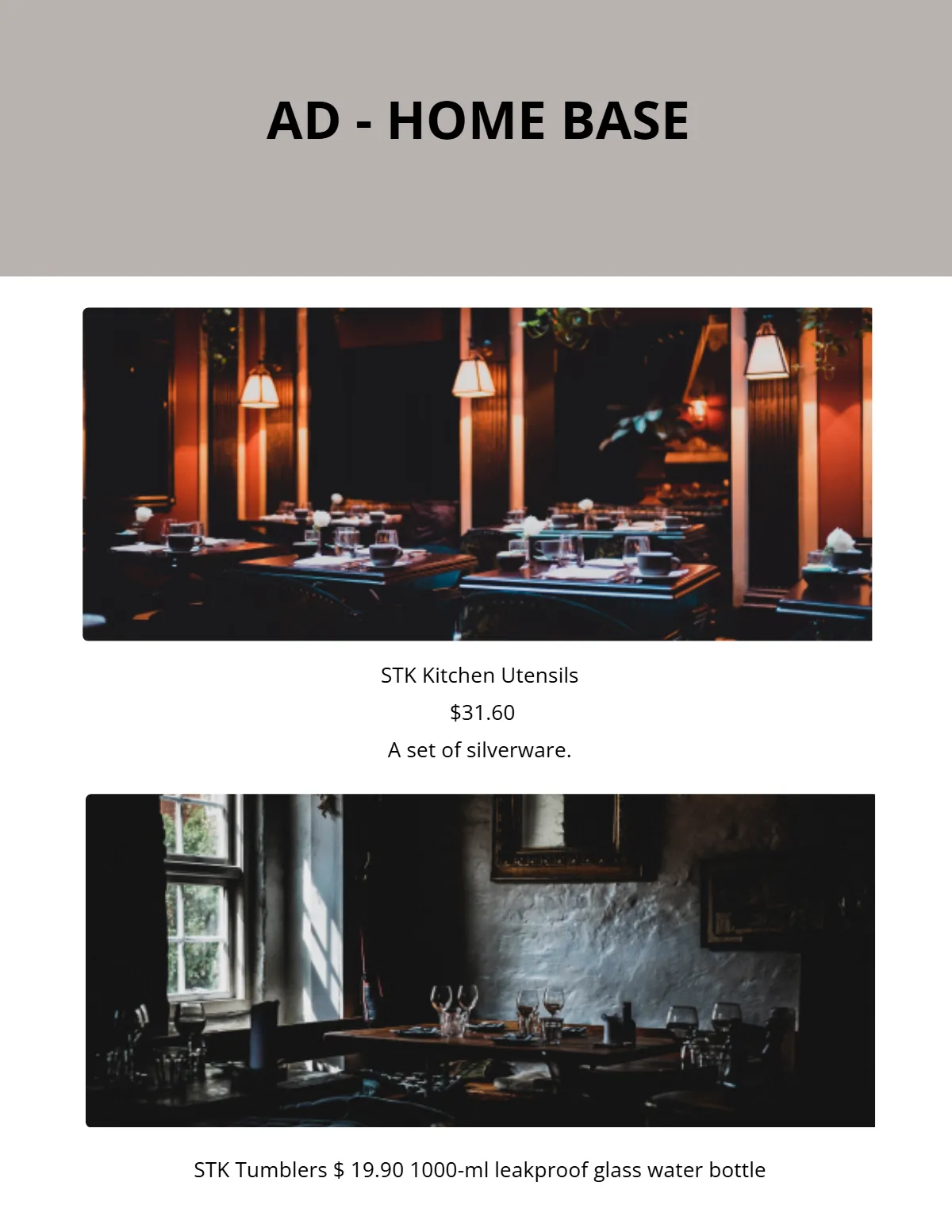 Free Restaurant eBook Template to Edit Online