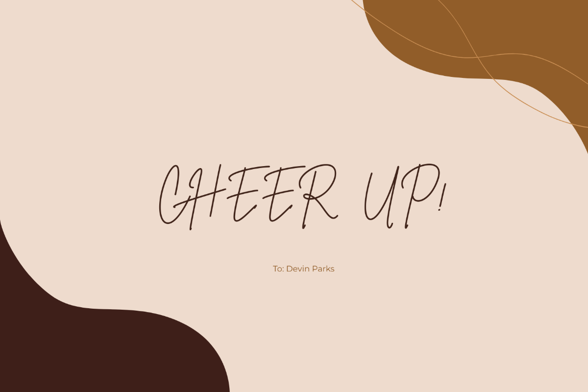 Cheer Up Card Template
