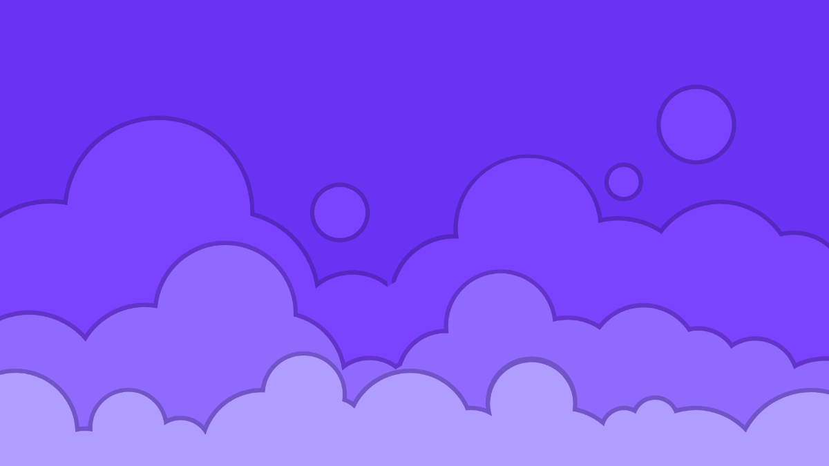 Purple Cloud Background Template