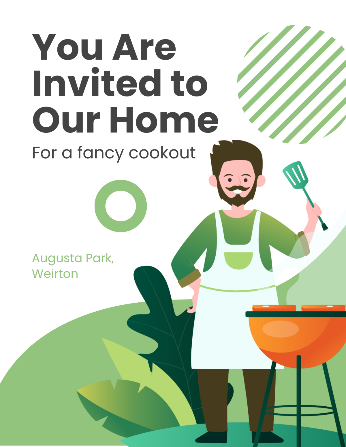 Modern Cookout Flyer Template - Edit Online & Download