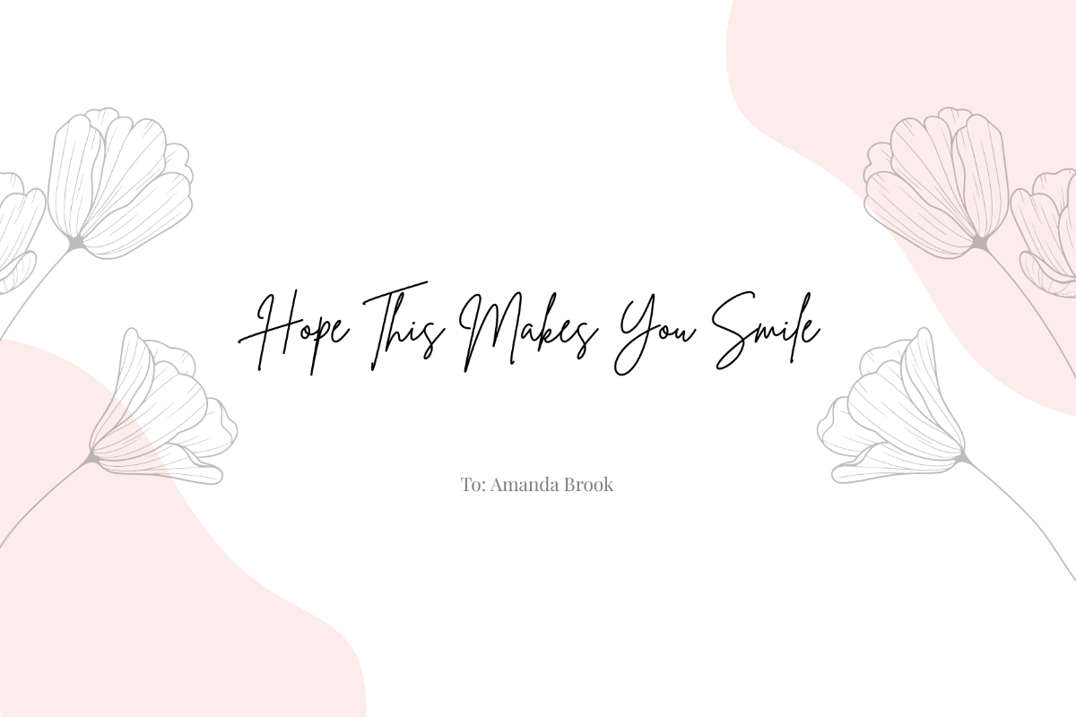 Free Floral Cheer Up Card Template
