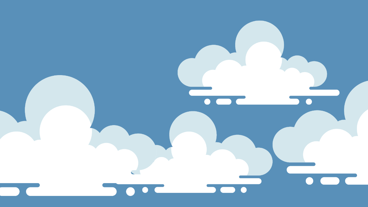 Free White Cloud Background Template