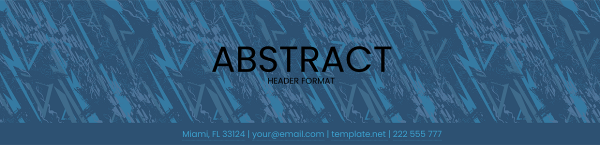 Abstract Header AI Template