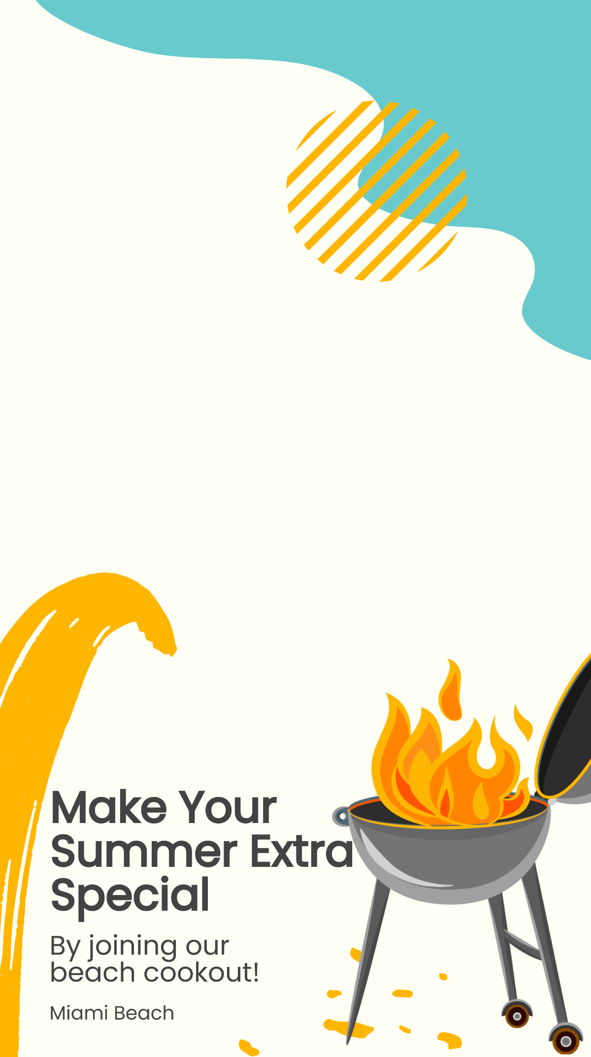 Free Summer Cookout Snapchat Geofilter Template