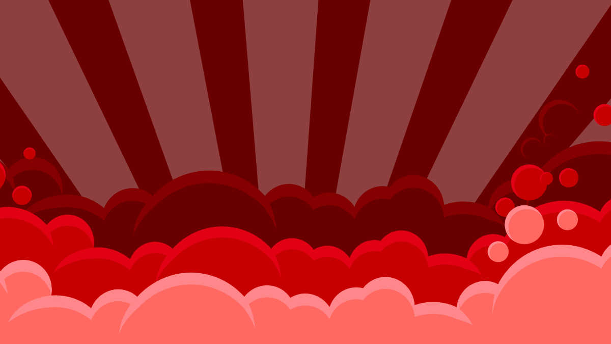 Free Red Cloud Background Template