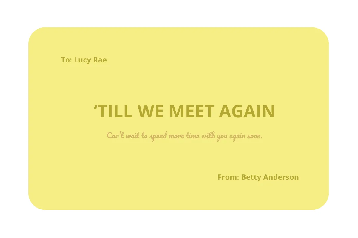 Free Goodbye Farewell Card Template to Edit Online