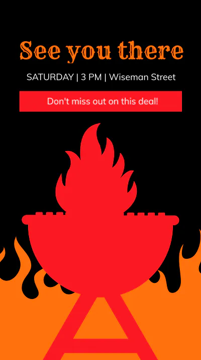 Free BBQ Event Instagram Story Template to Edit Online