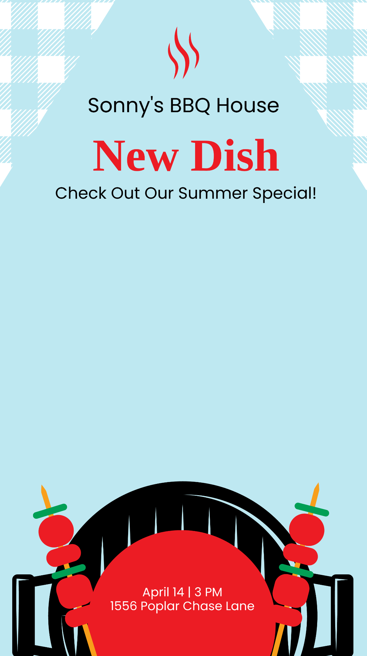 Free Summer Bbq Snapchat Geofilter Template