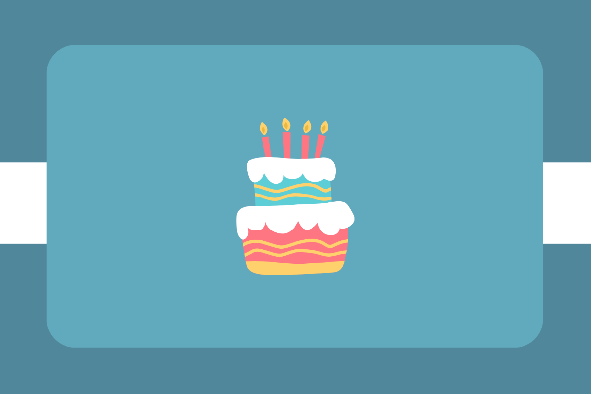 Free Belated Birthday Card Template