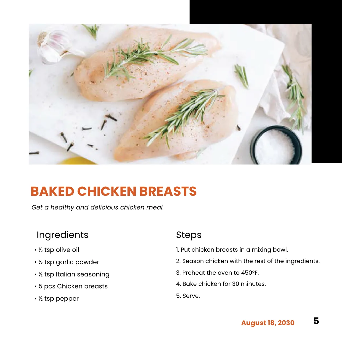 Free Creative Square Cookbook Template to Edit Online