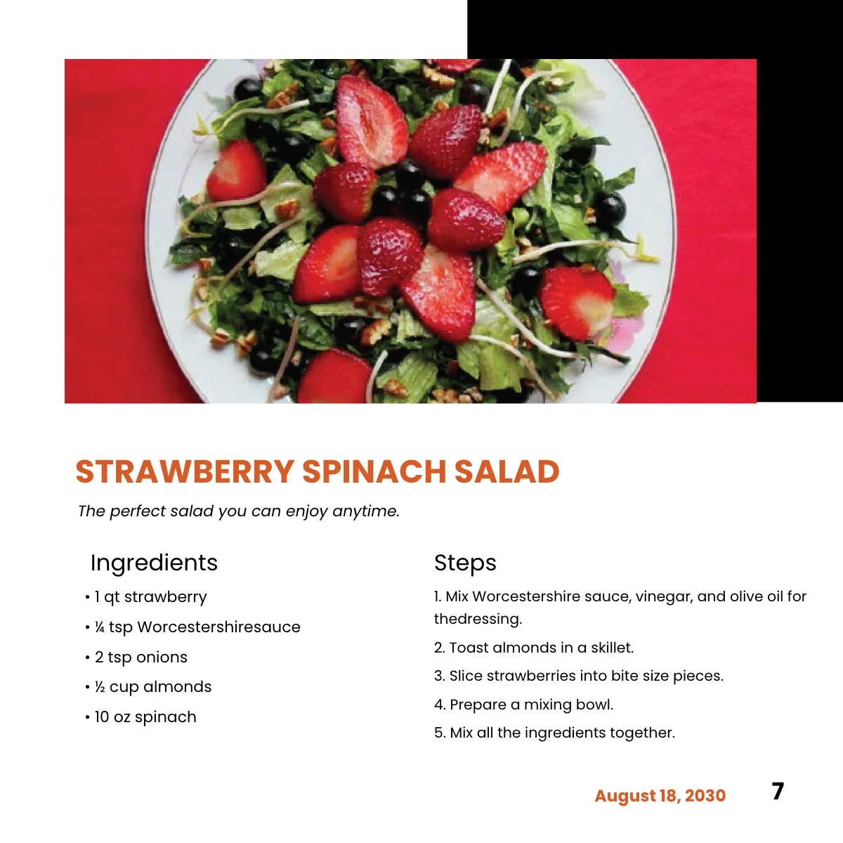 Free Creative Square Cookbook Template to Edit Online