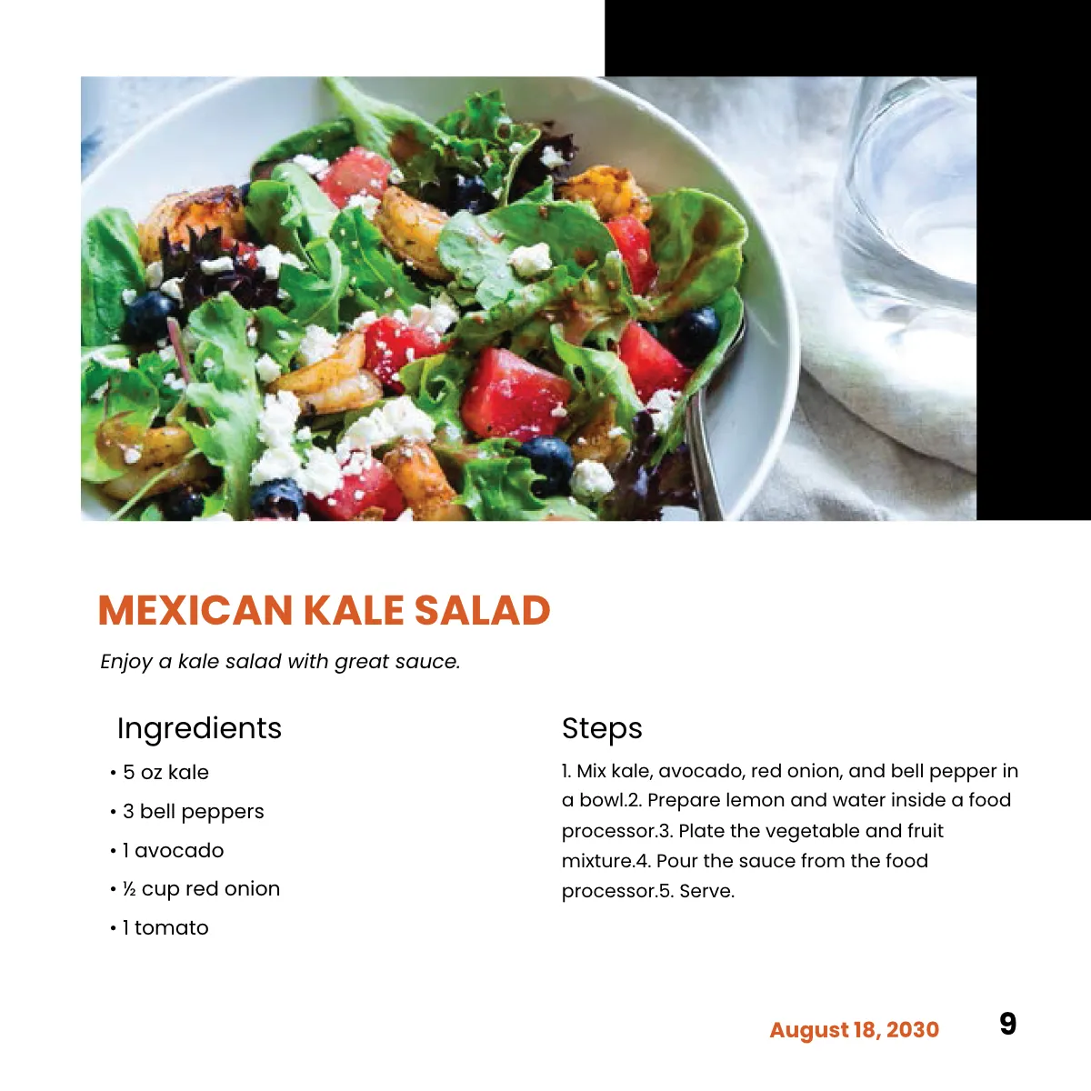 Free Creative Square Cookbook Template to Edit Online