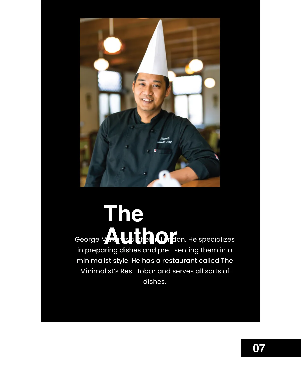 Free Minimal Food Cookbook Template to Edit Online