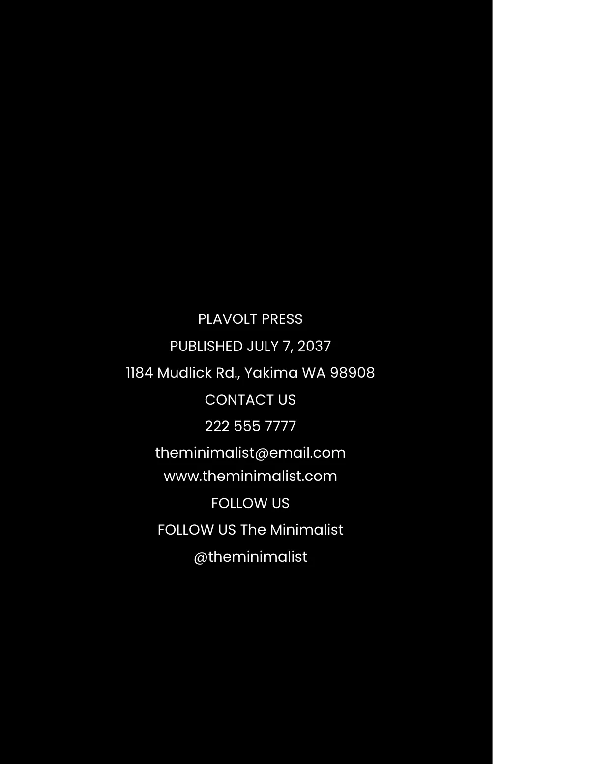 Free Minimal Food Cookbook Template to Edit Online