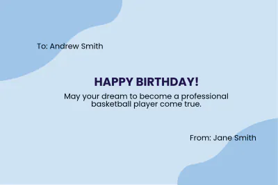 Free Birthday Card For Boy Template to Edit Online