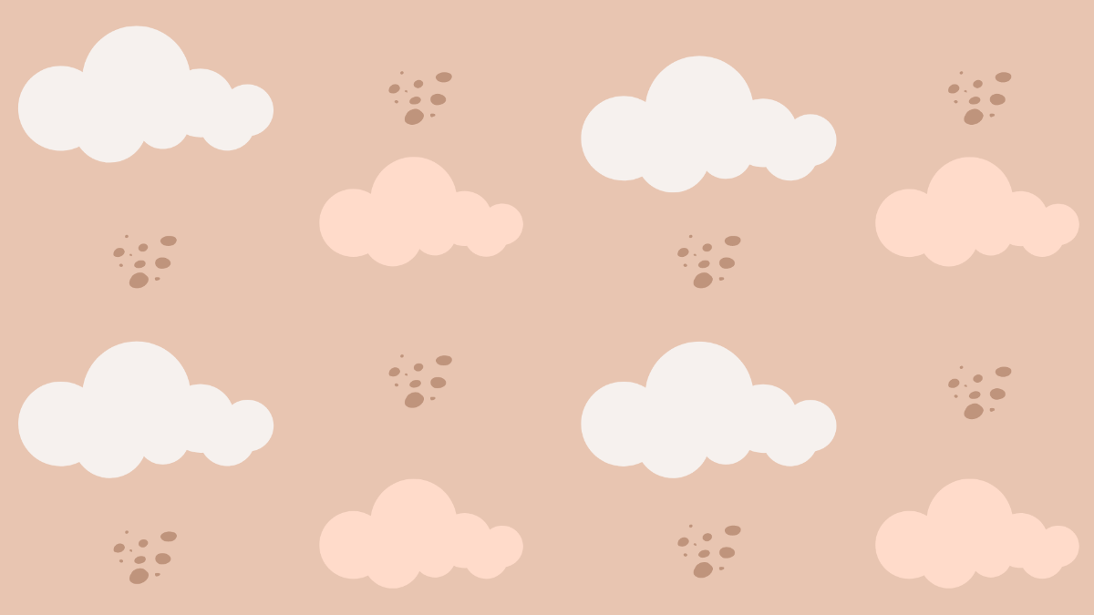 Aesthetic Cloud Background Template
