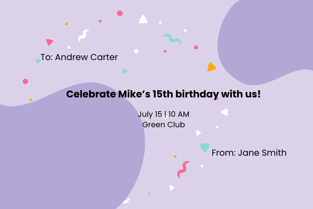 Free Birthday Invitation Card For Boy Template to Edit Online