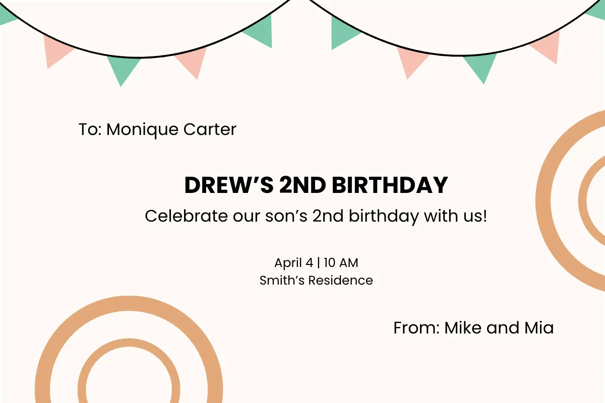 Free Birthday Party Invitation Card For Boy Template to Edit Online