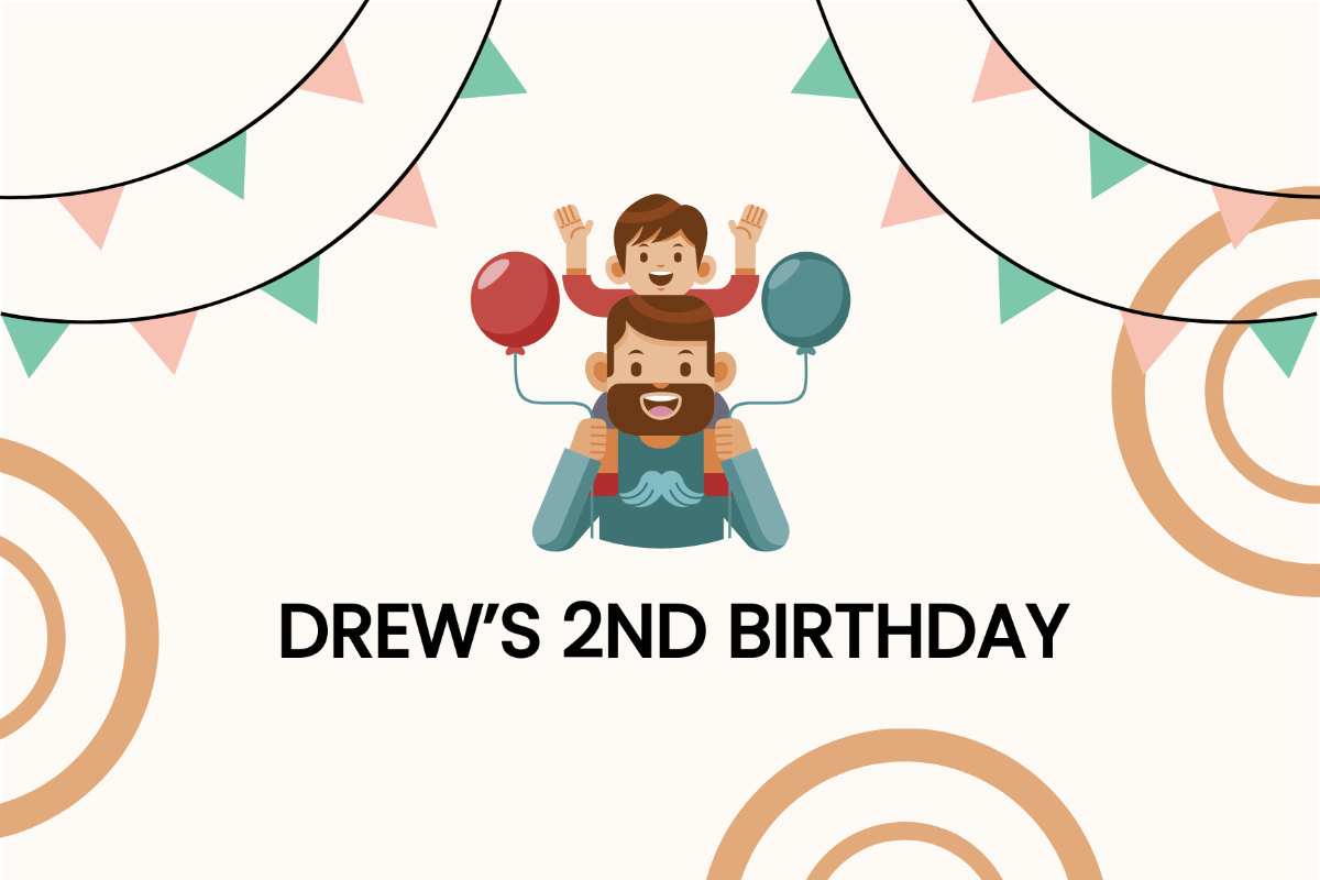 Birthday Party Invitation Card For Boy Template
